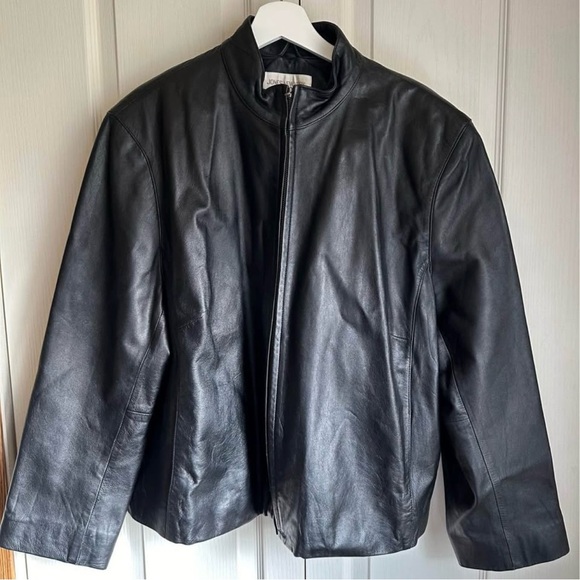 Jones New York Women’s Leather Jacket - Picture 1 of 5